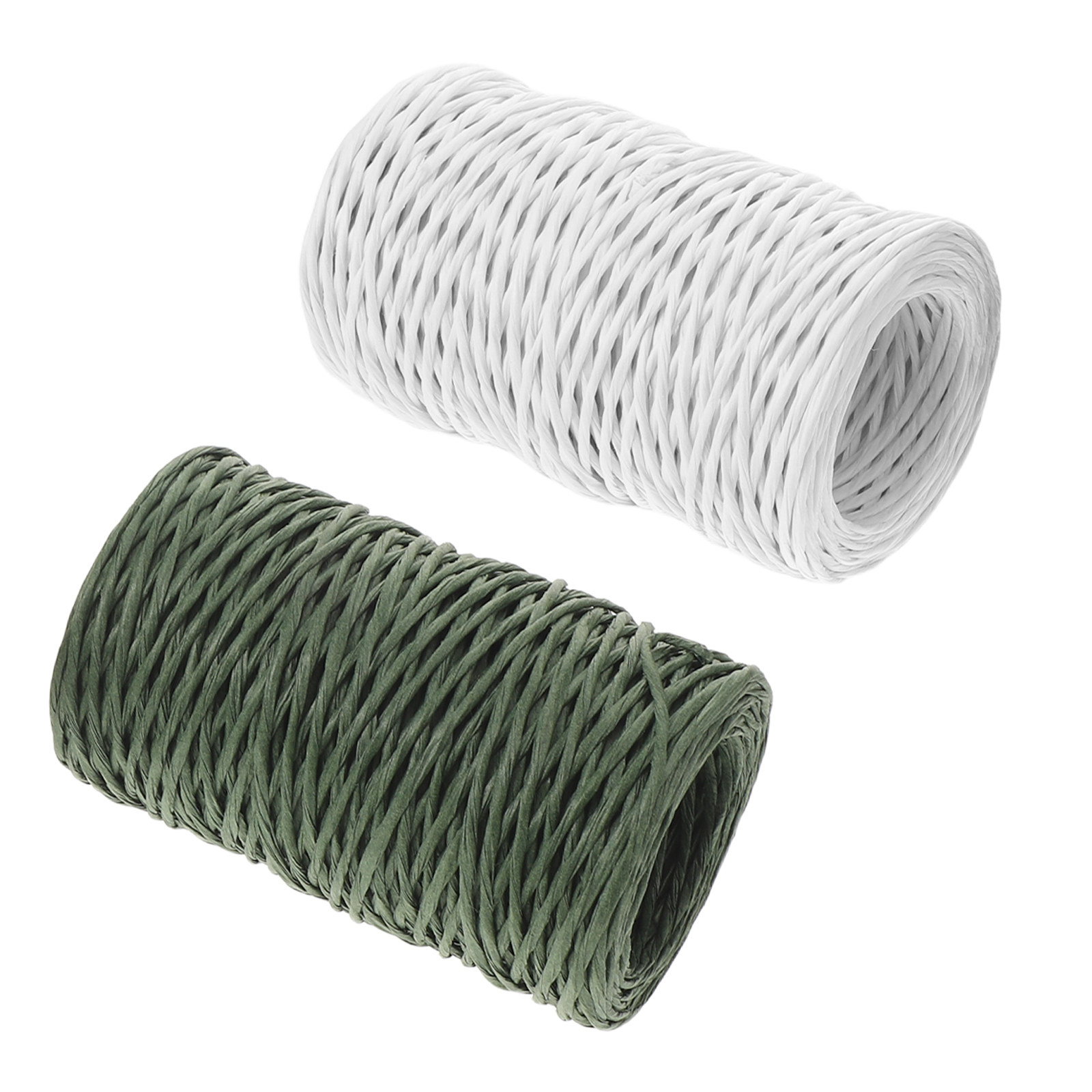 Wire Stem Florist - 2 Rolls Paper Covered Florist Wire