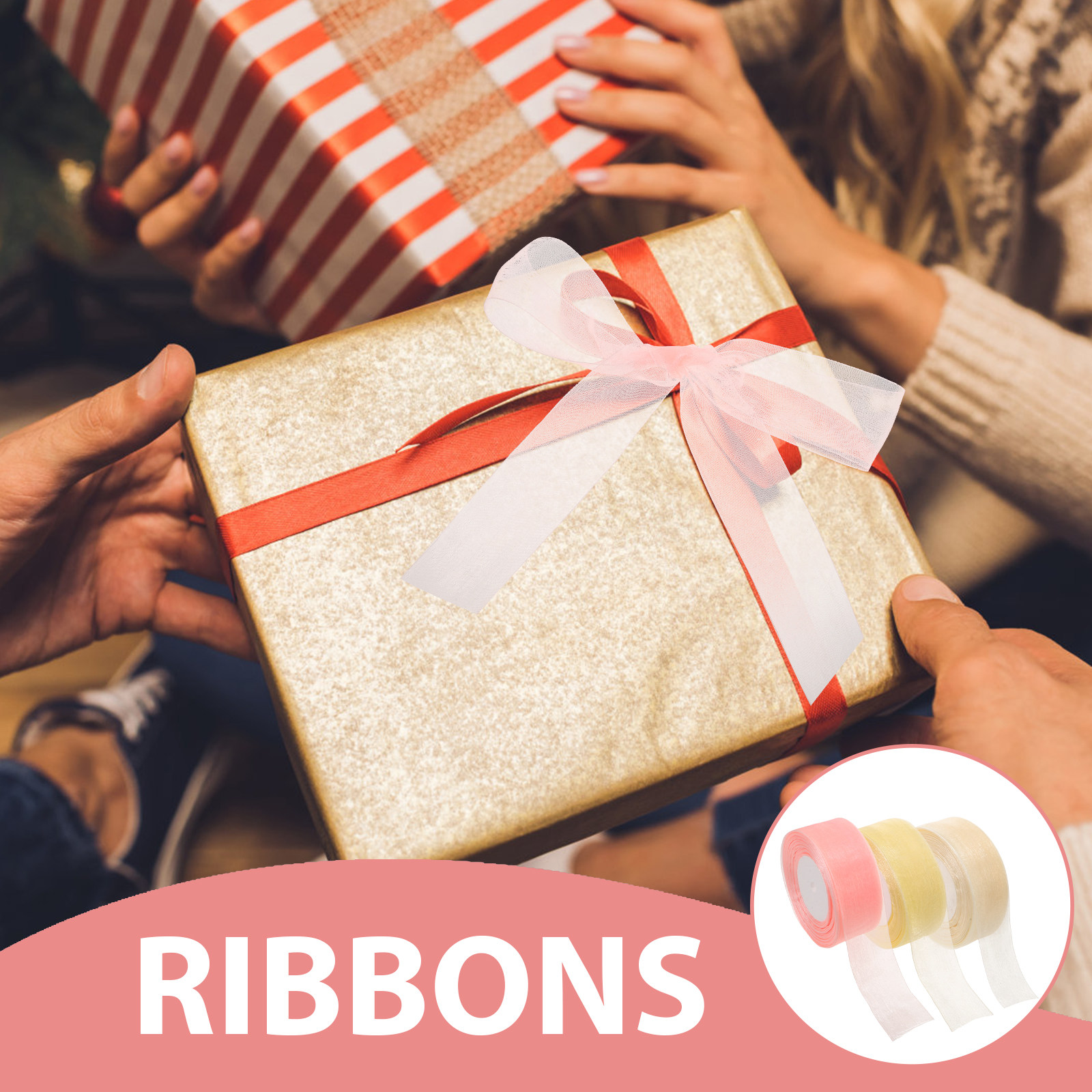 3 Rolls Clear Organza Ribbon 5 - Ribbon Organza Roll review and price