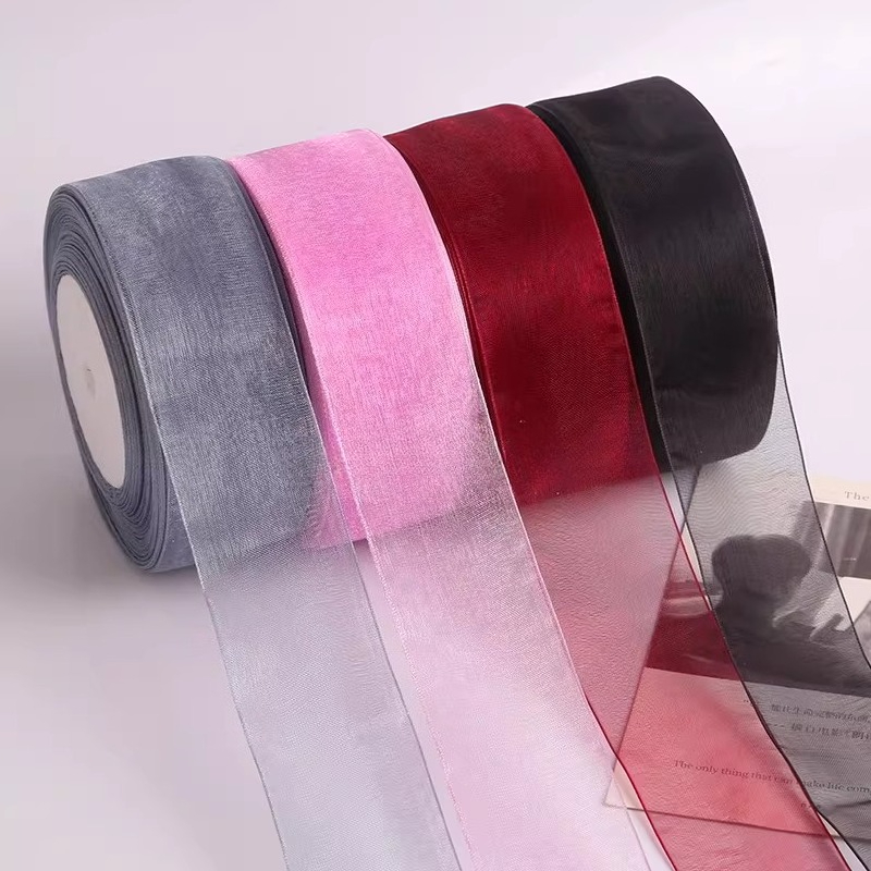 40mm White Organza Ribbon 45Me - Ribbon Organza Roll review and price