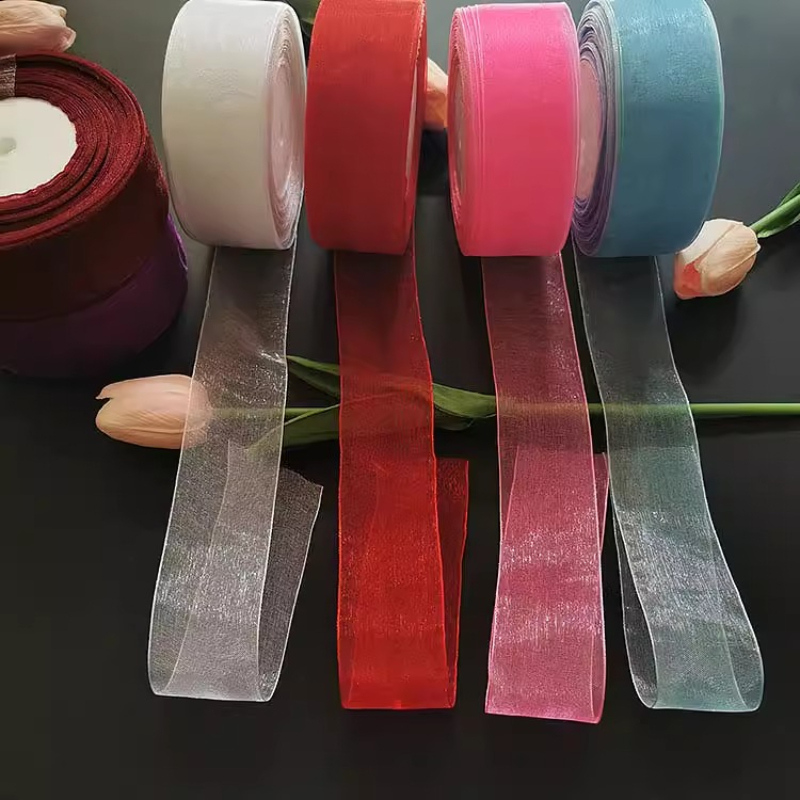 40mm White Organza Ribbon 45Me - Ribbon Organza Roll review and price