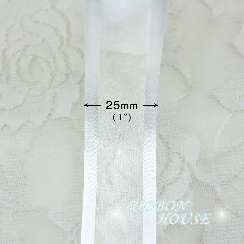 (50 Yards/roll) 25mm Broadside - Ribbon Organza Roll review and price