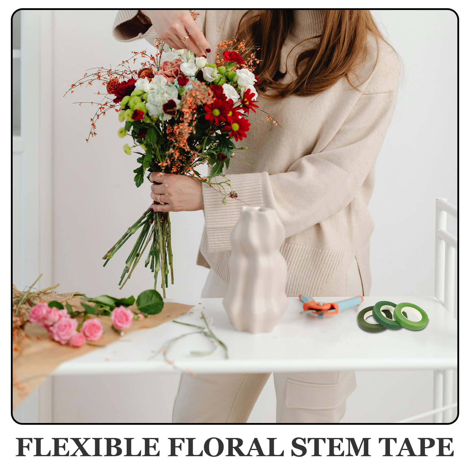 1Set Floral Stem Wire and Tape - Wire Stem Florist review and price