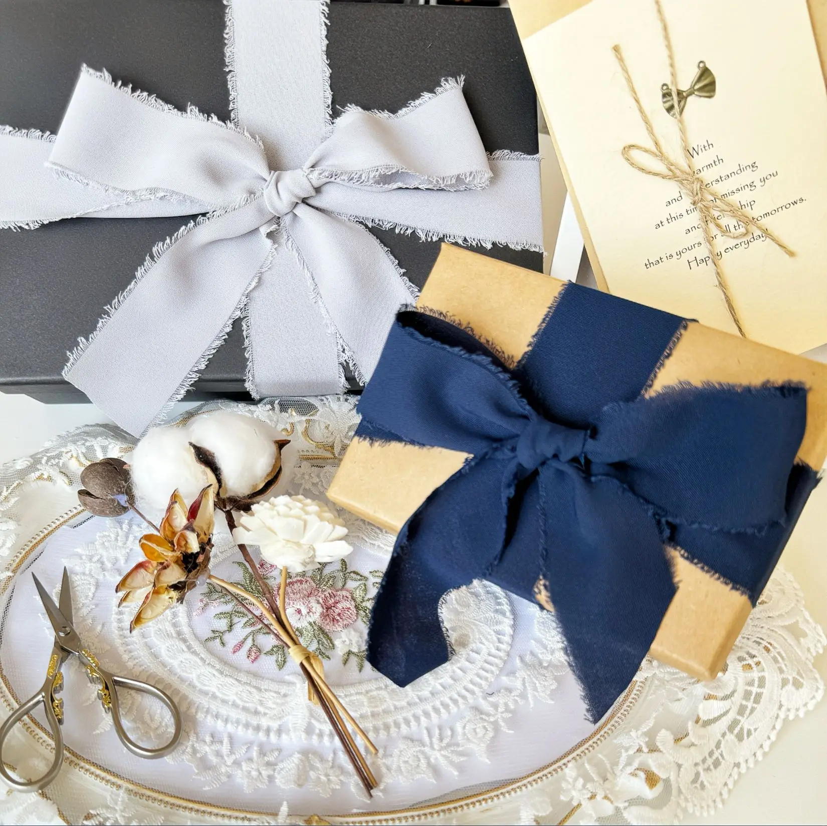 5m/Roll Frayed Silk Ribbon Edg - Ribbon Organza Roll review and price