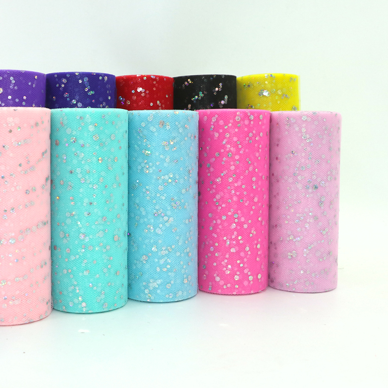 Glitter Sequin Tulle Roll 10 Y - Ribbon Organza Roll review and price